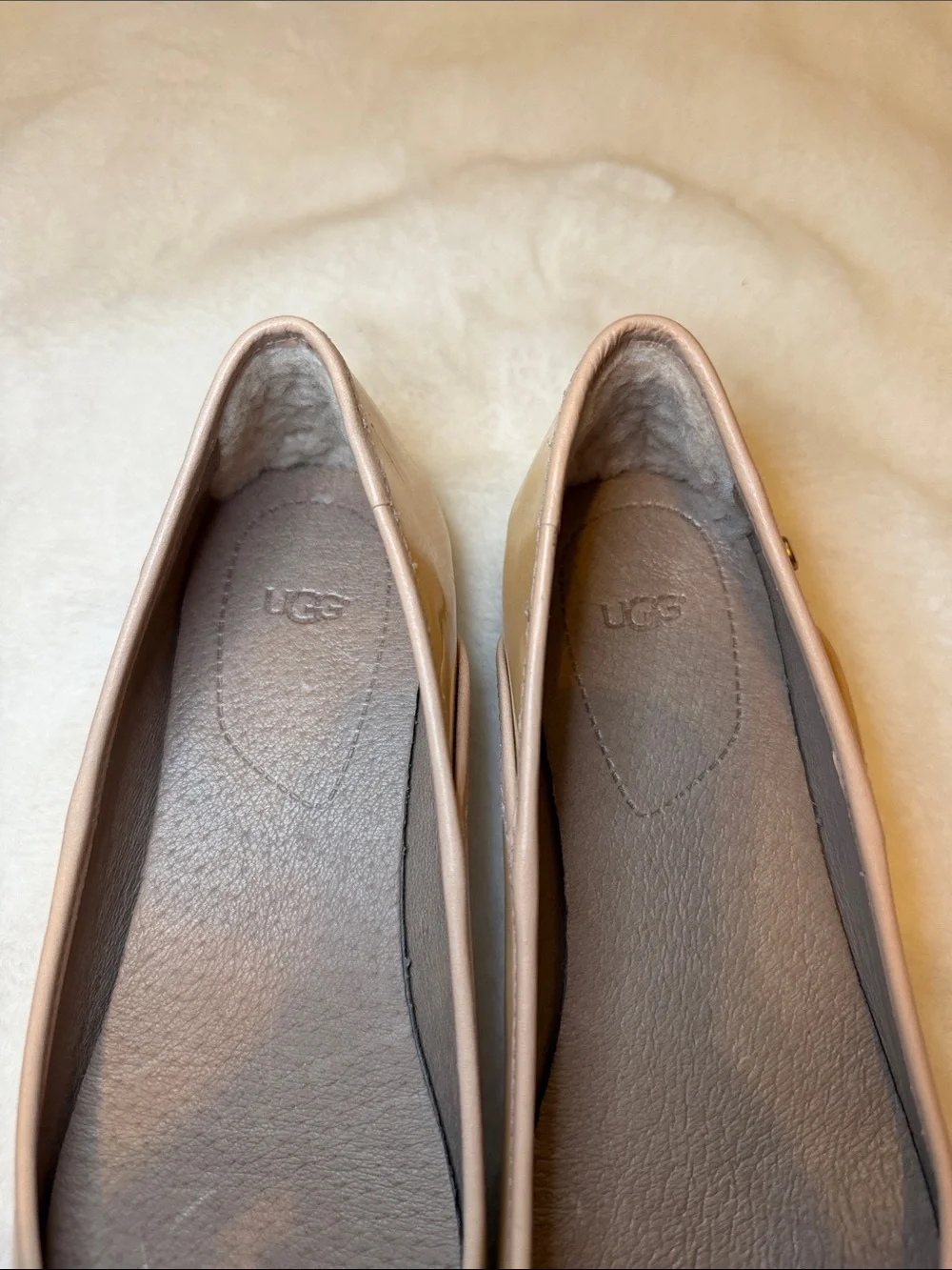 UGG Women's Nude Tan Ballet Flats